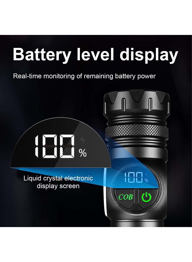 Noon East High-Power Flashlight – Bright, Durable & Portable for Everyday Use - Black - Image 2